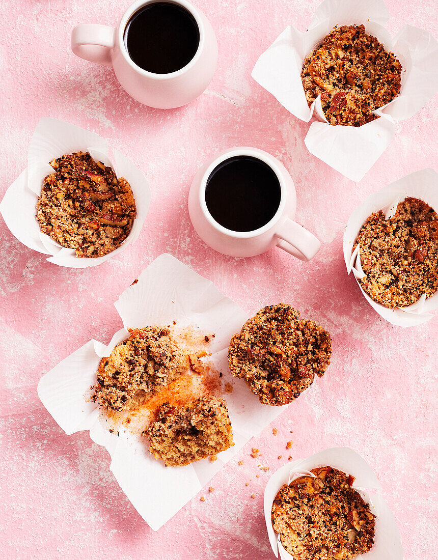 Coffee streusel muffins