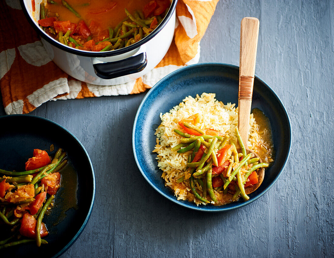 Green beans with tomato