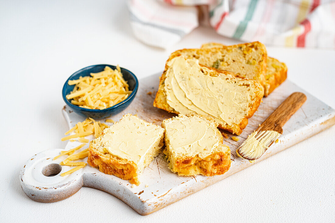 Mais-Käse-Brot