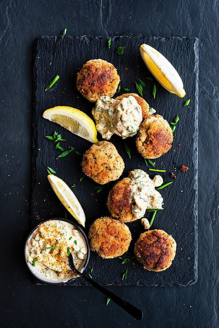 Fish cakes with snoek (South Africa)