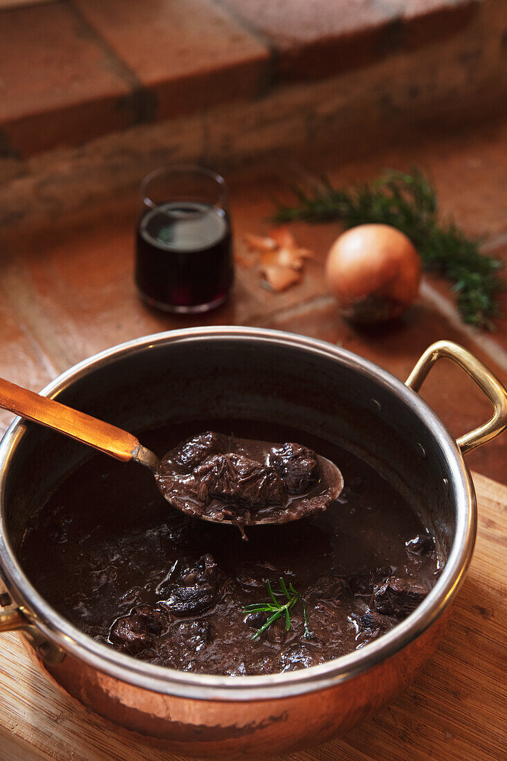 Beef cheeks braised in Ripasso (Veneto, Italy)