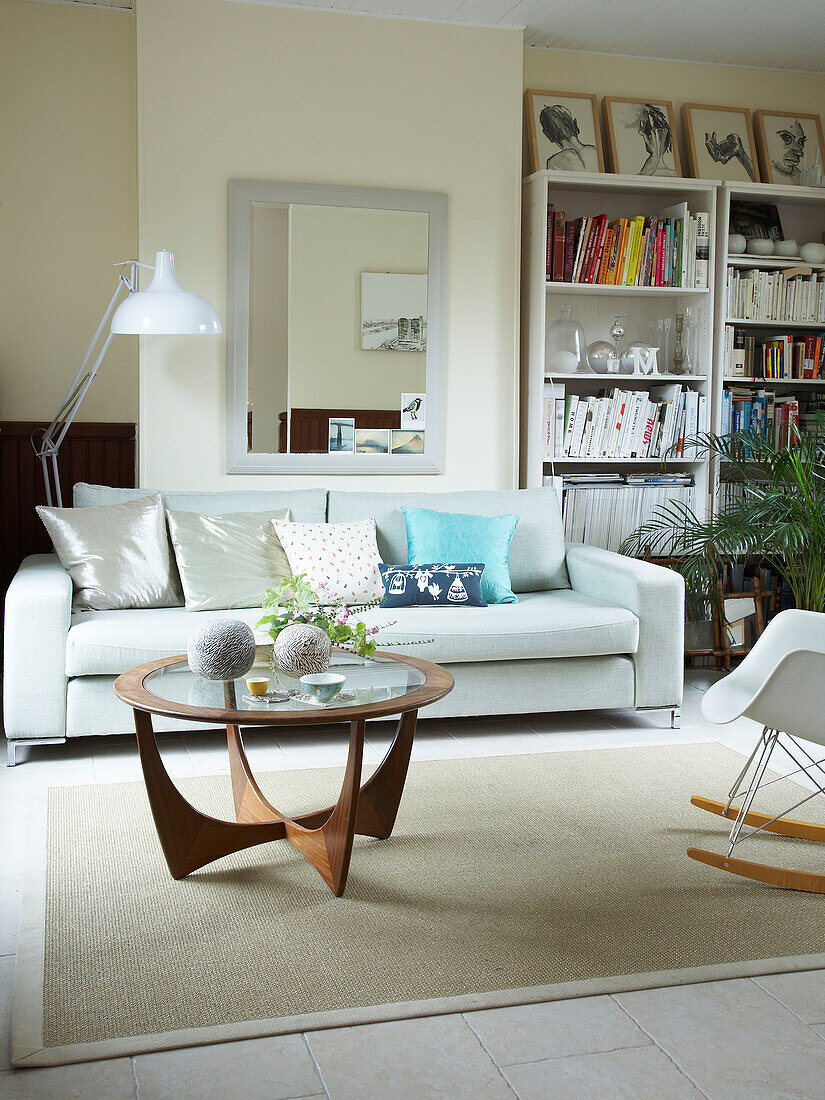 Living room with sofa and coffee table