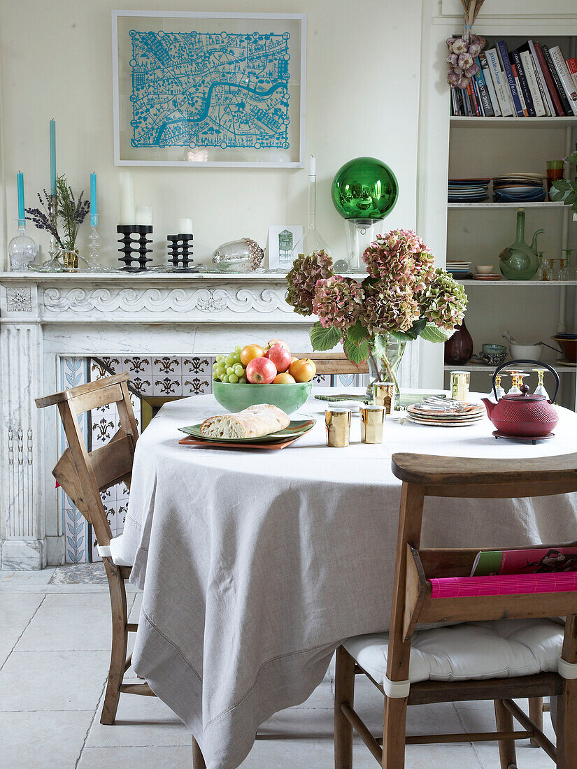 Dining room table and chairs