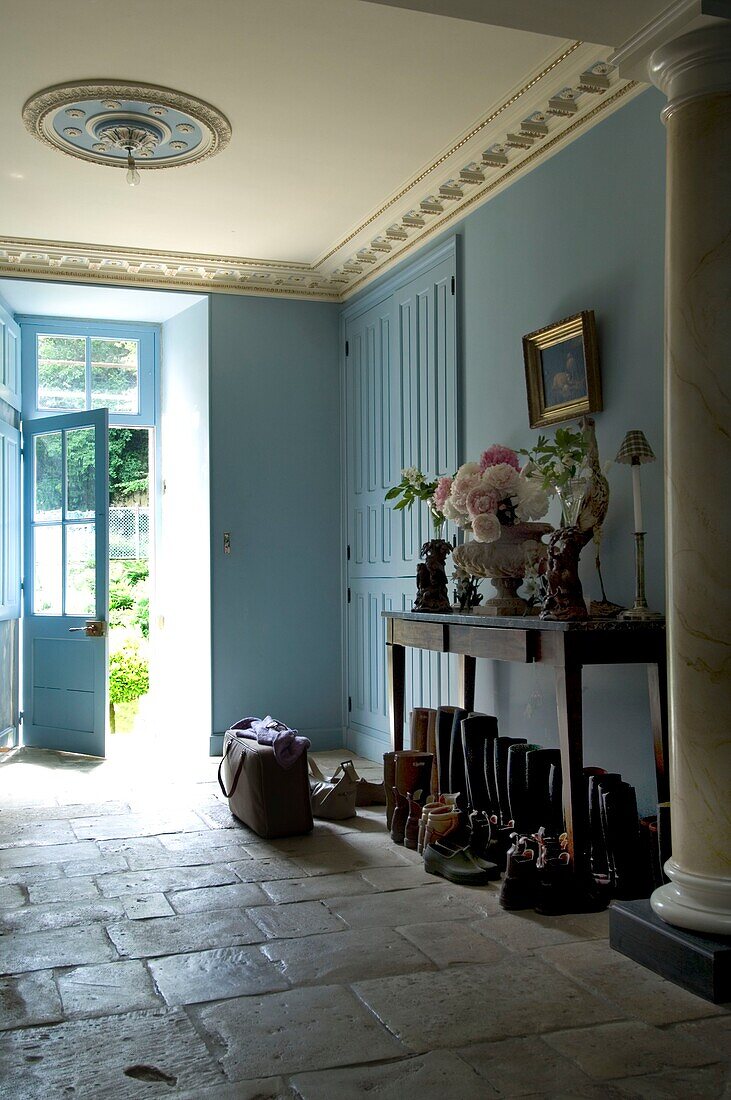 Entrance hall in old house