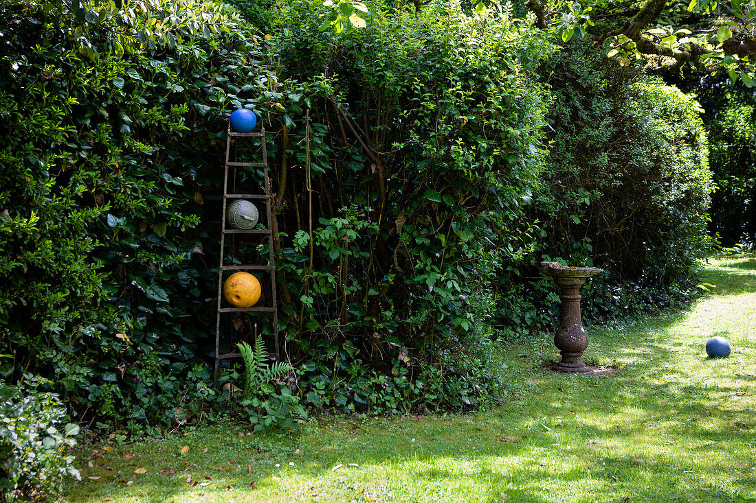 Artist Jim T's studio and garden in Surrey, UK