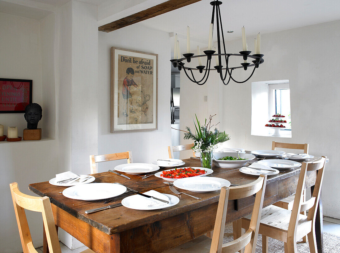 Interior of dining room