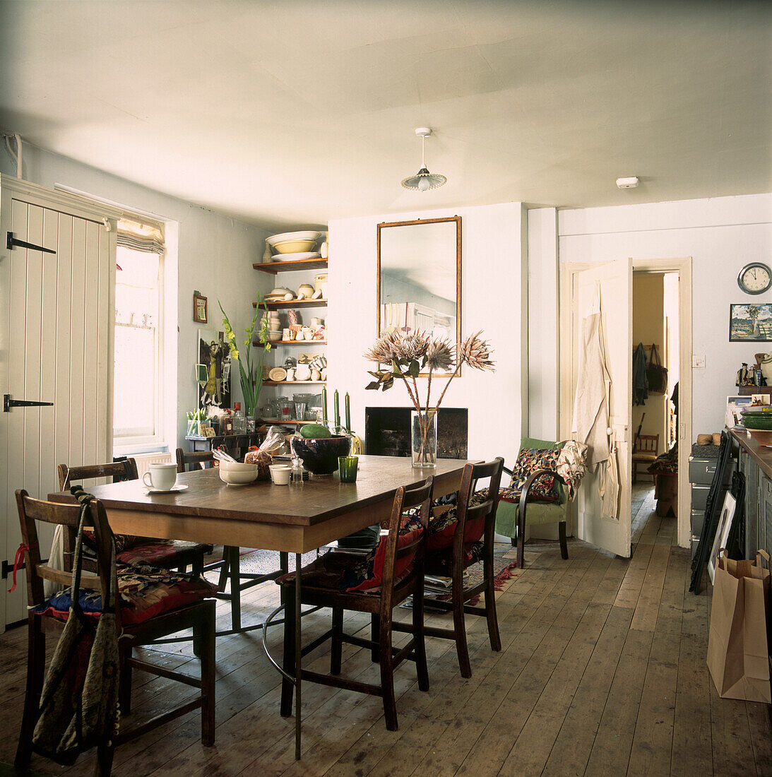 Dining area in a kitchen