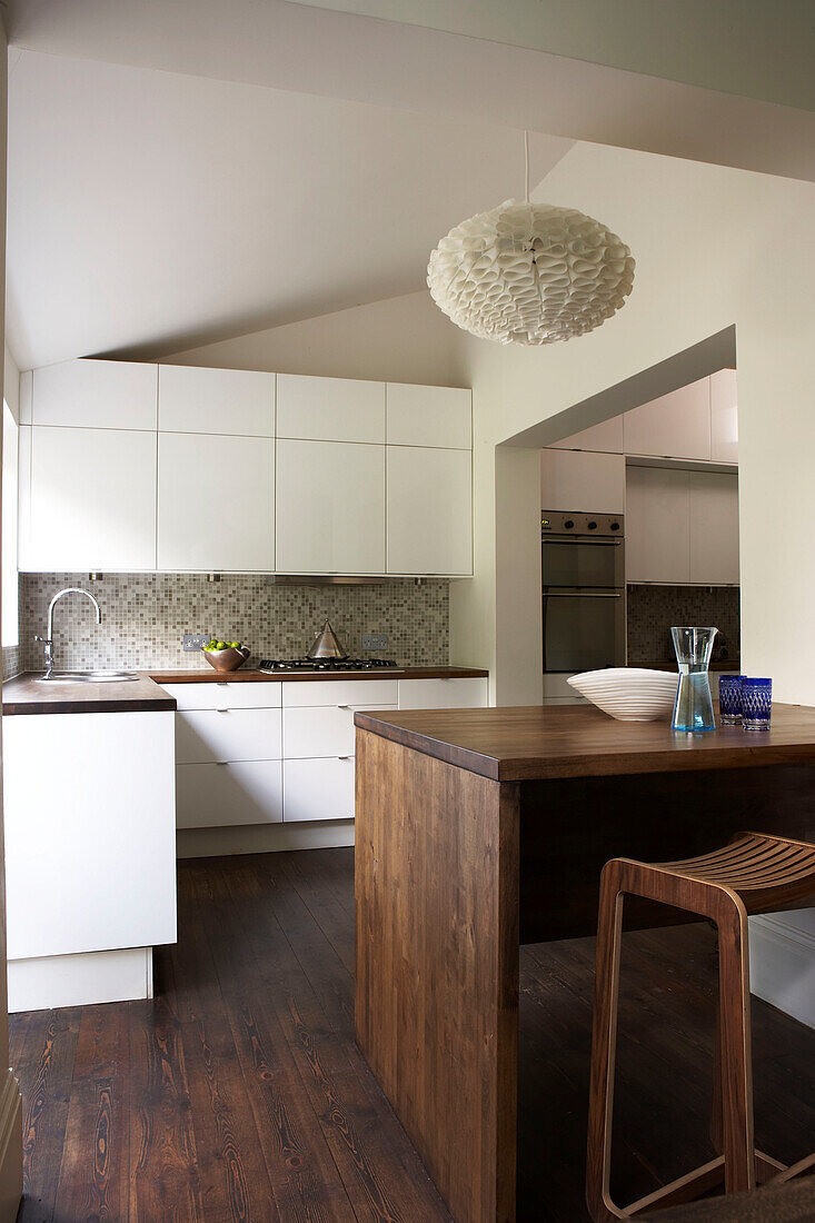 Kitchen combined with dining room