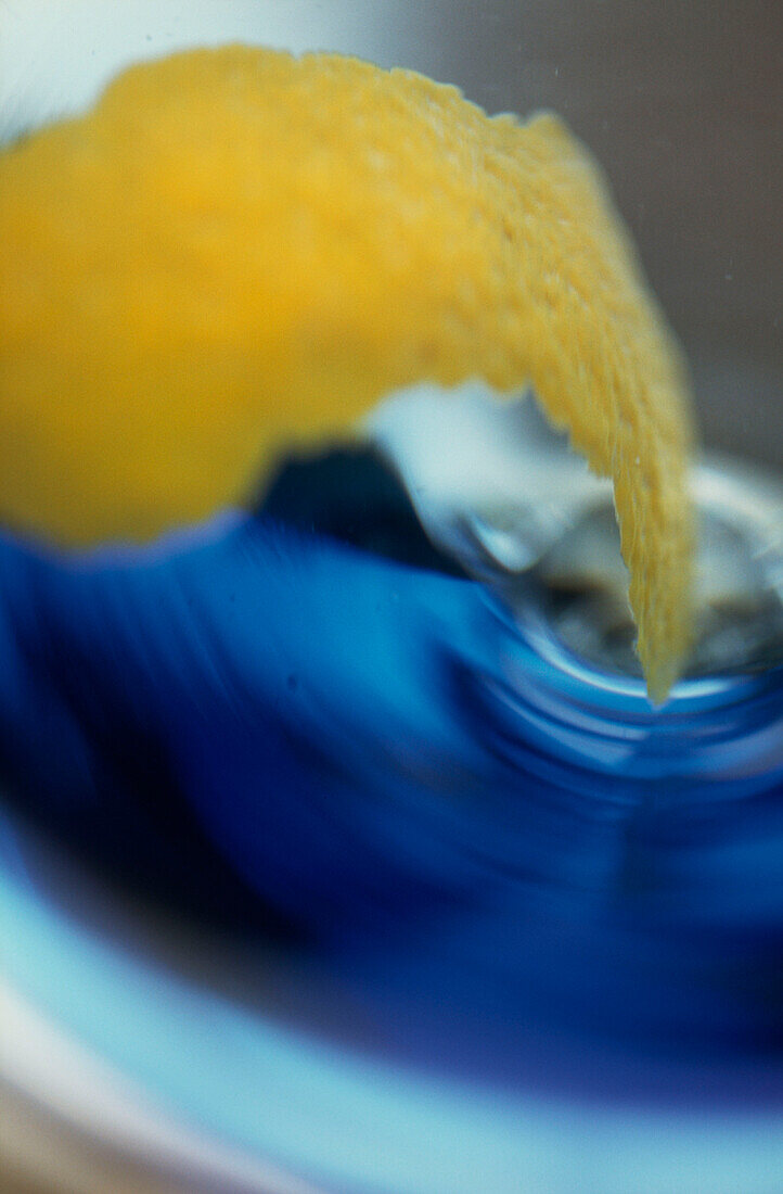 Detail of a Dry Martini in a Martini glass