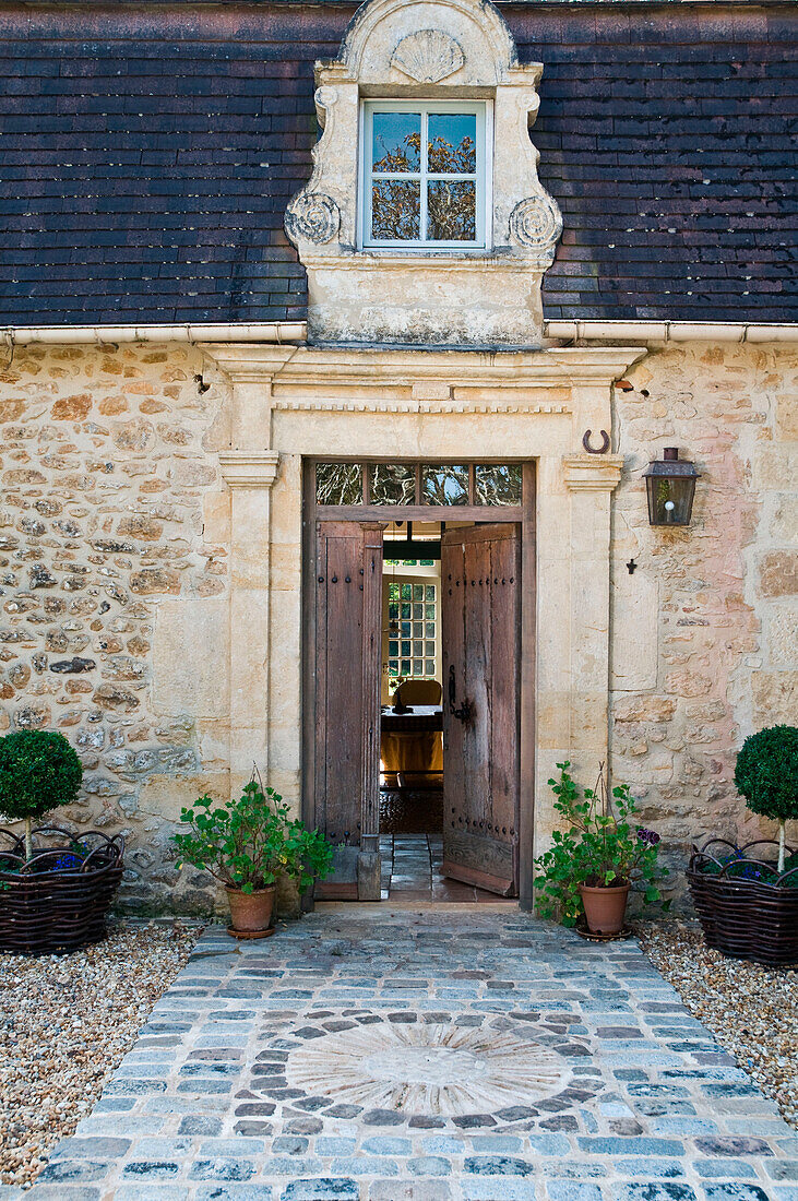 Entrance to old mansion