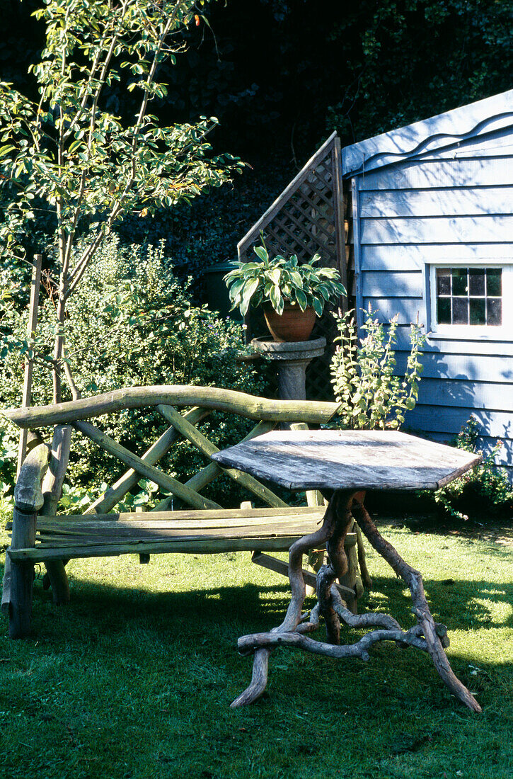 Suffolk cottage garden exterior