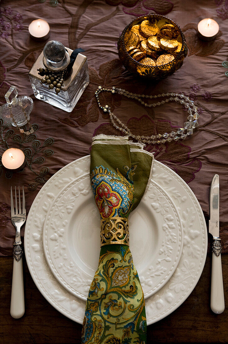 Christmas table setting