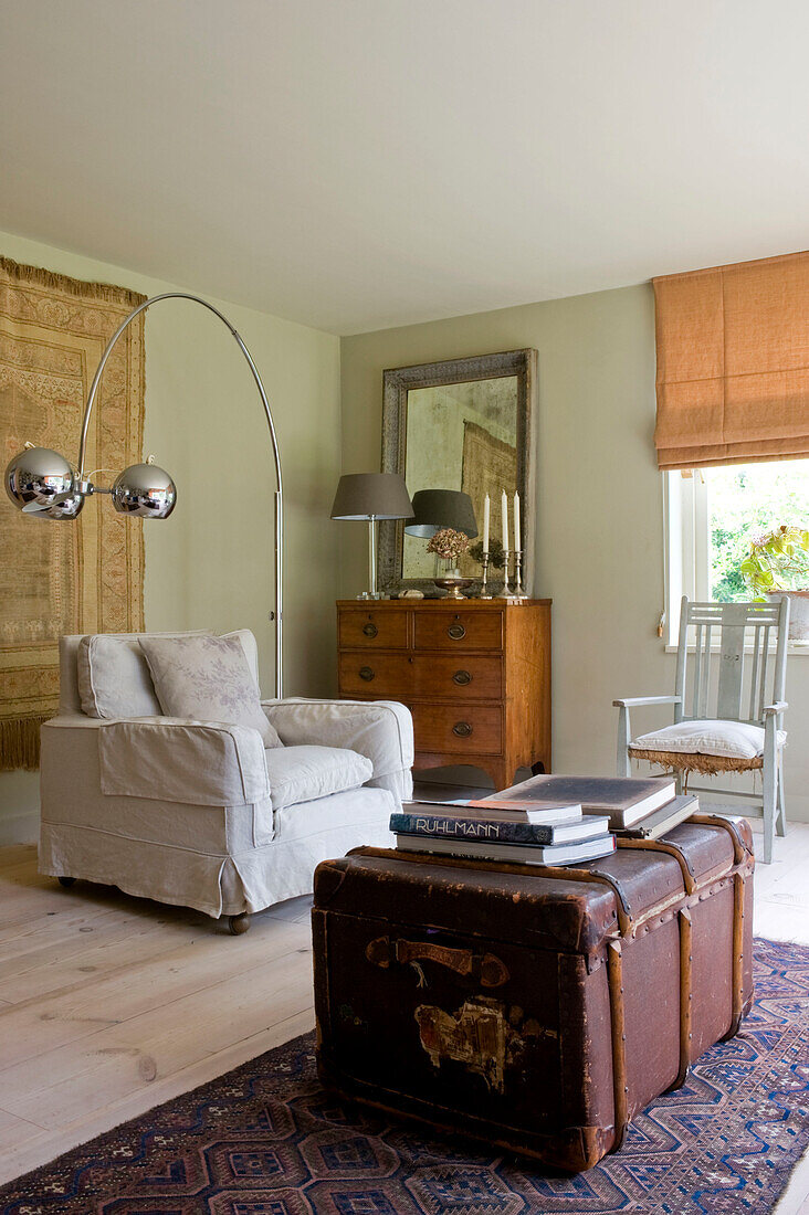 Living room with sofa and coffee table