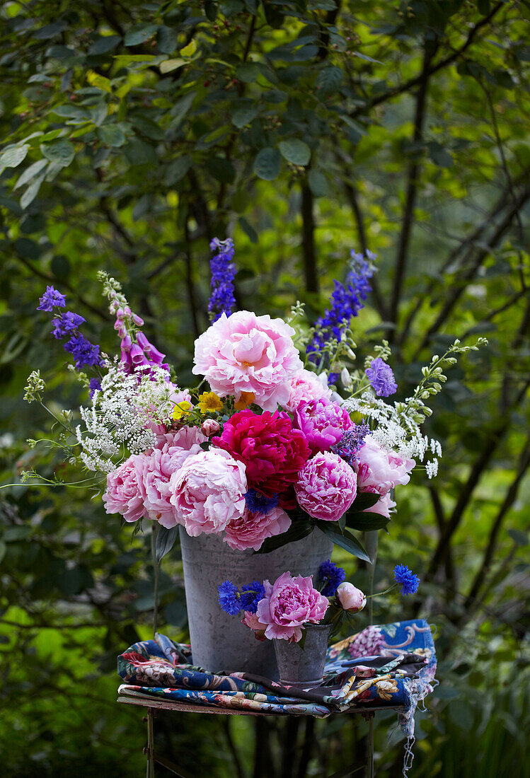 Spring summer feature celebrating the peony flower