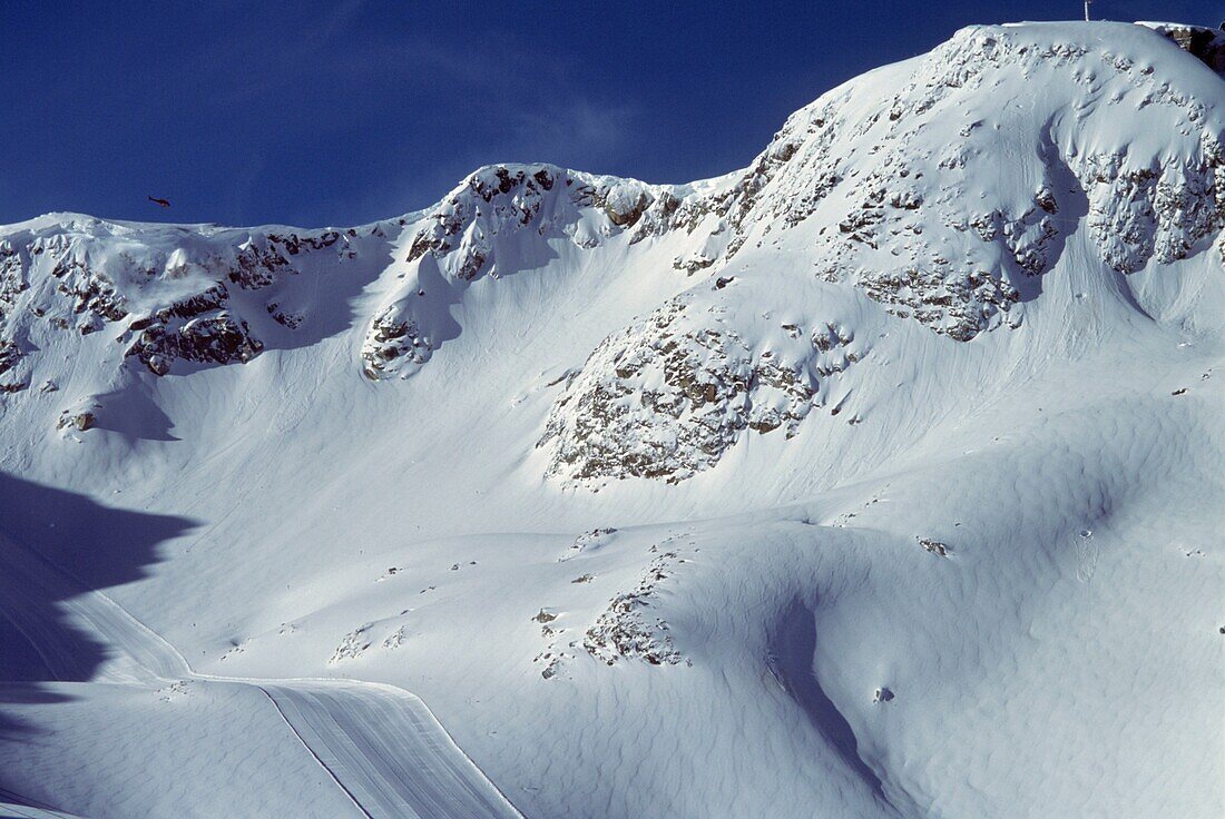 Snowy landscapes in the Whistler resort Canada