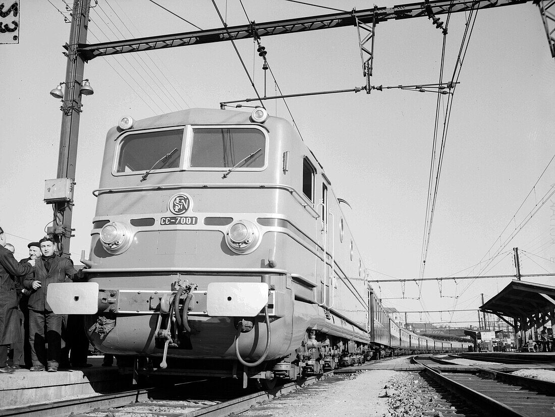 US Marshall Plan aid funding rail transportation in France