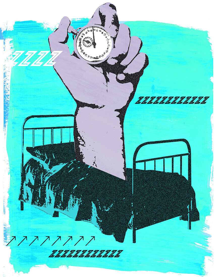 Measuring sleep, illustration