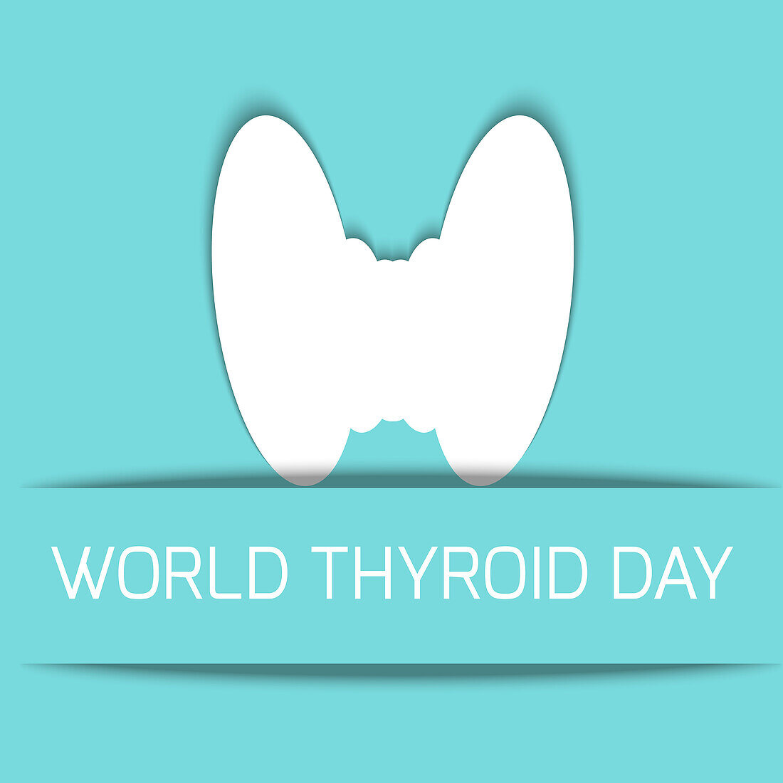 World thyroid day, conceptual illustration