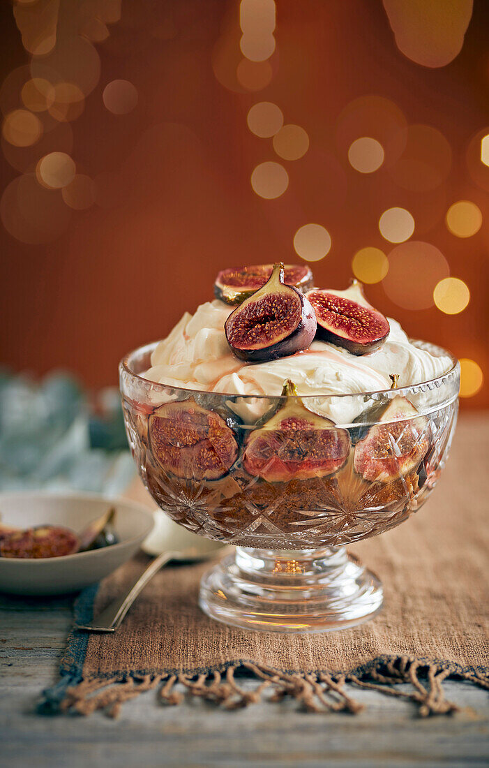 fig and ginger caramel trifle