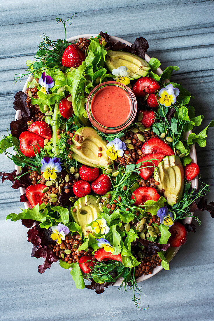 A healthy superfood Strawberry Salad