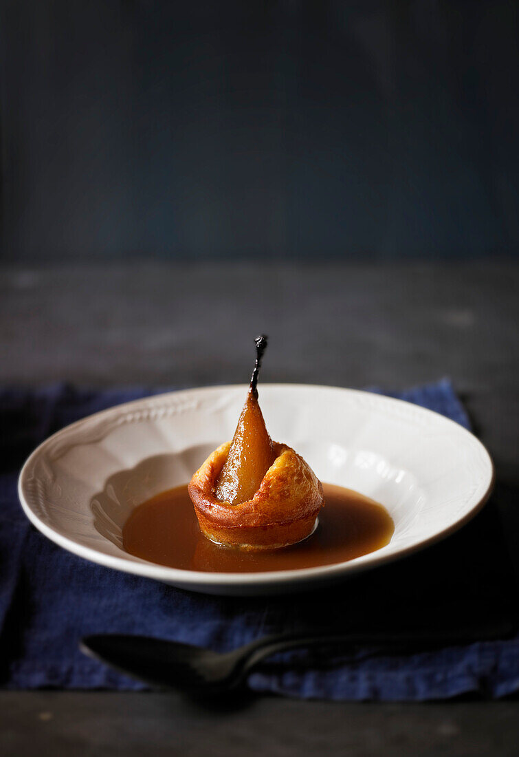 Salted caramel pear puffs