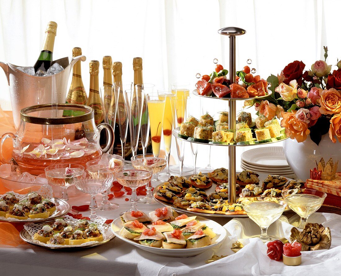 Cocktail Buffet at a Party