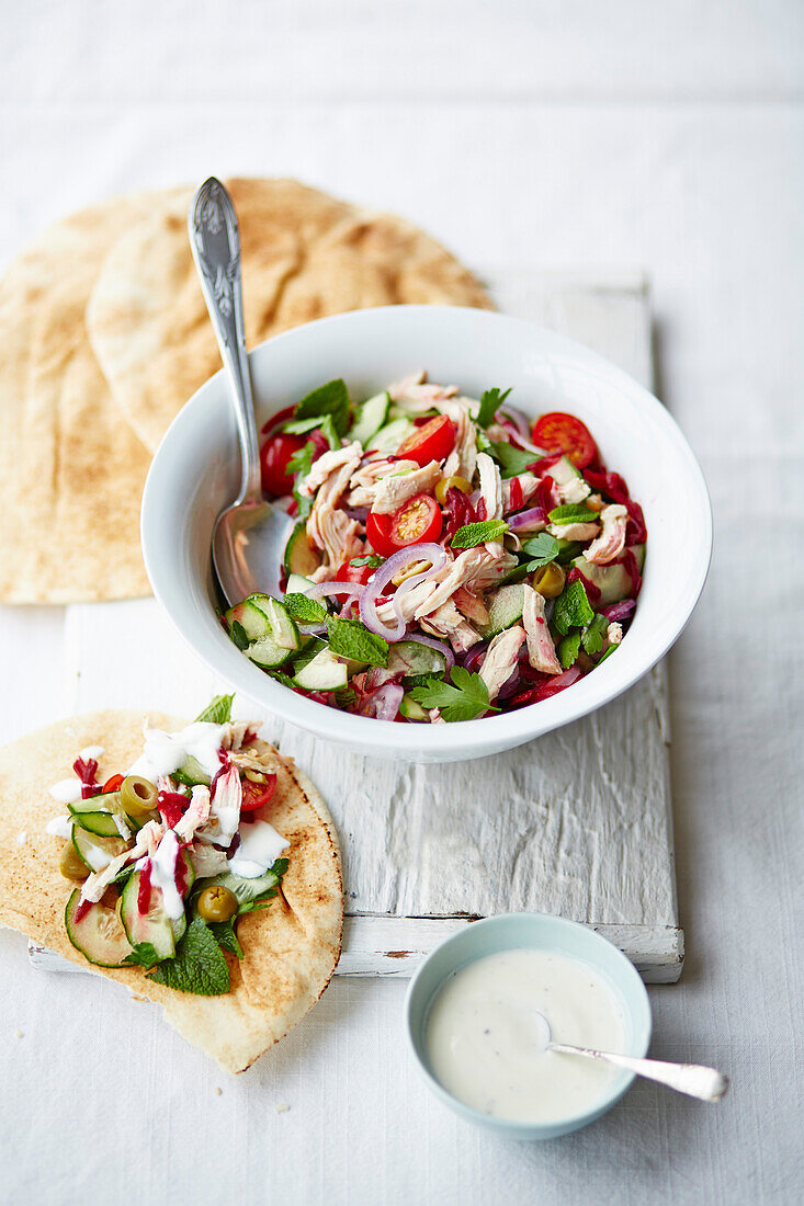 Schnelles Hühnchen-Souvlaki