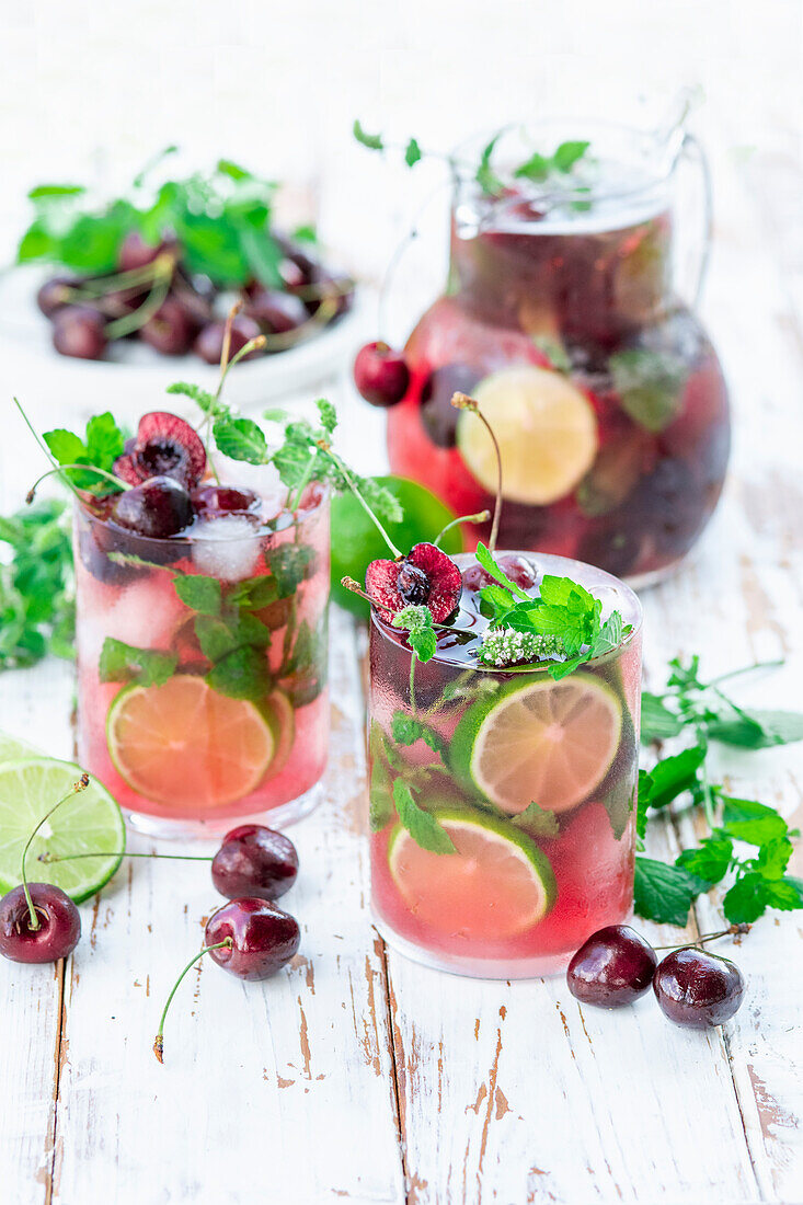 Summer cherry limeade