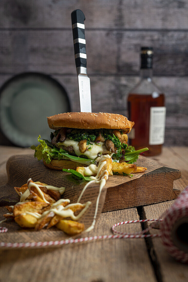 Burger mit Gremolata