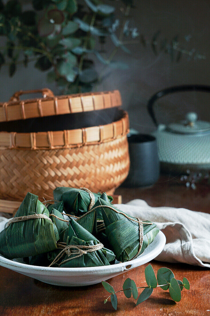 Zongzi – traditional sticky rice parcels for the Duanwu Festival (Dragon Boat Festival), China