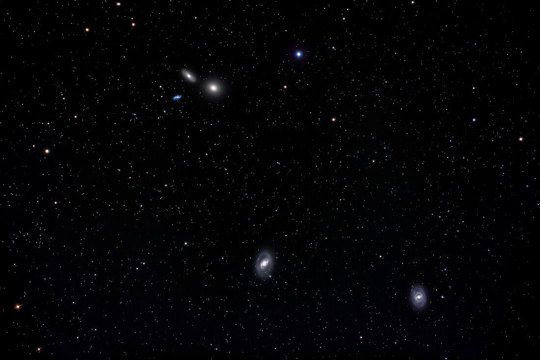 Galaxies M95, M96 and M105 in Leo