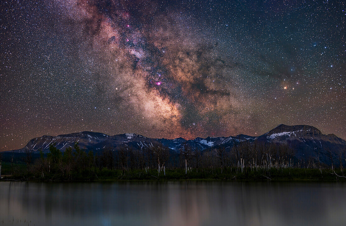 Milky Way over Maskinonge Pond, Alberta, Canada