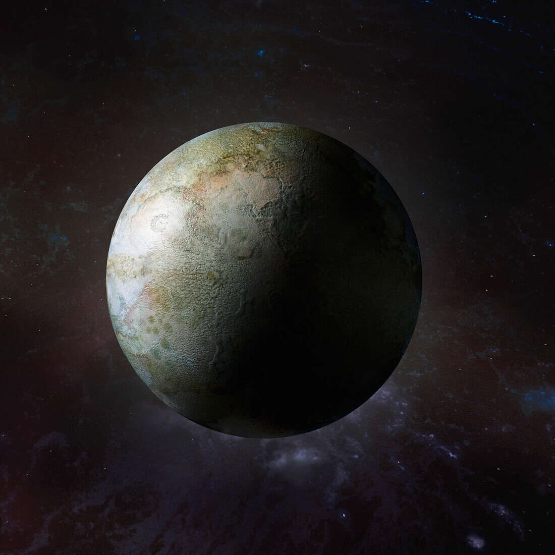 Rocky exoplanet, composite image