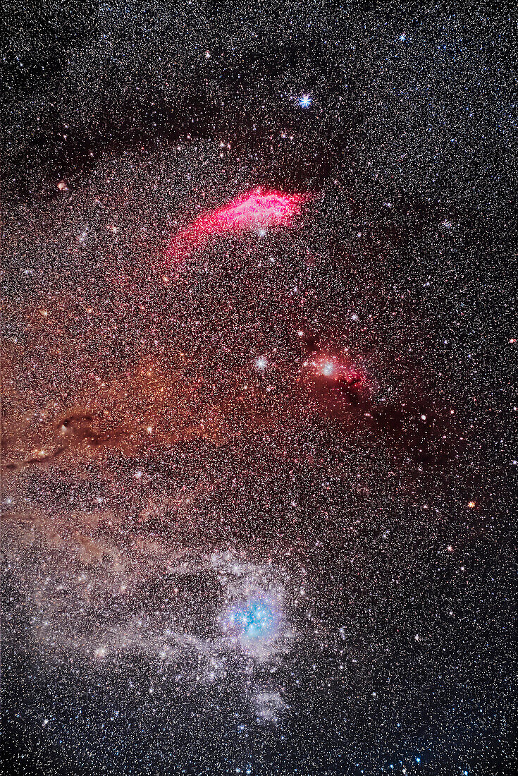 Interstellar dust clouds of Taurus and Perseus