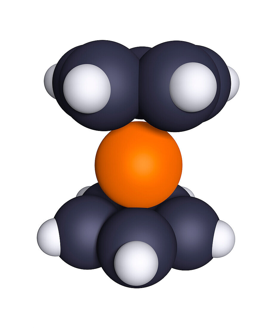 Ferrocene, molecular model