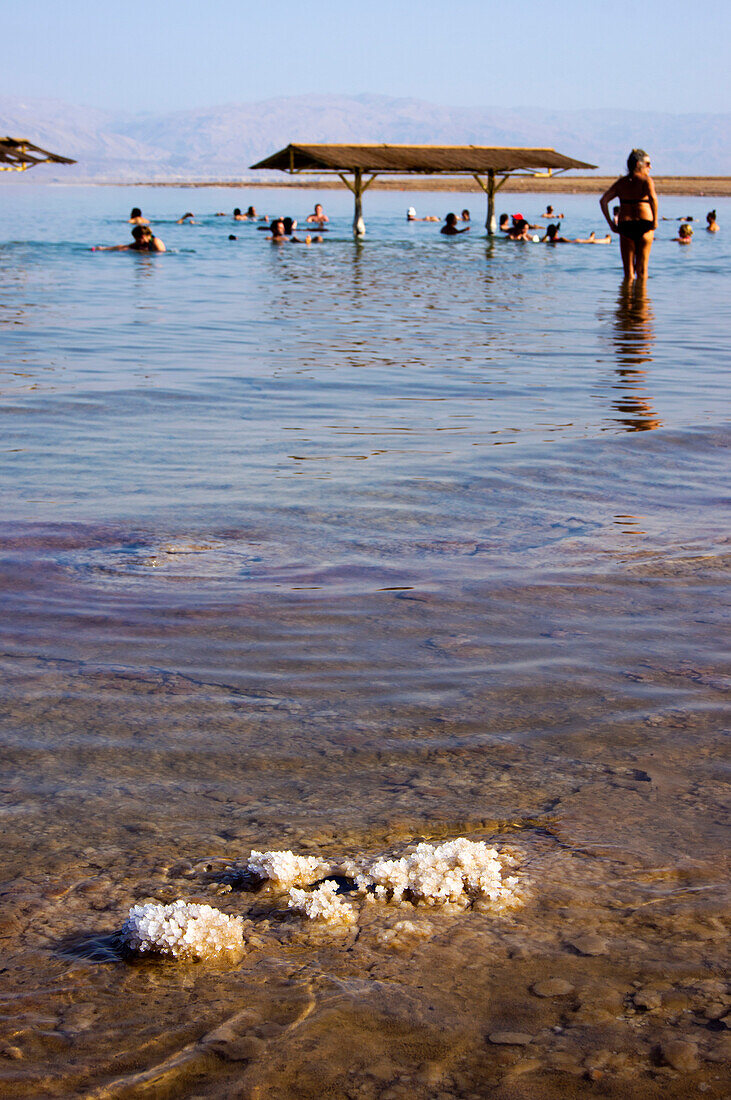 Dead Sea salt crystals