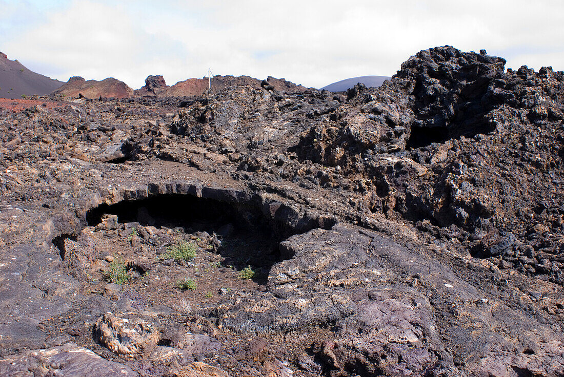 Lava cave on Lanzarote