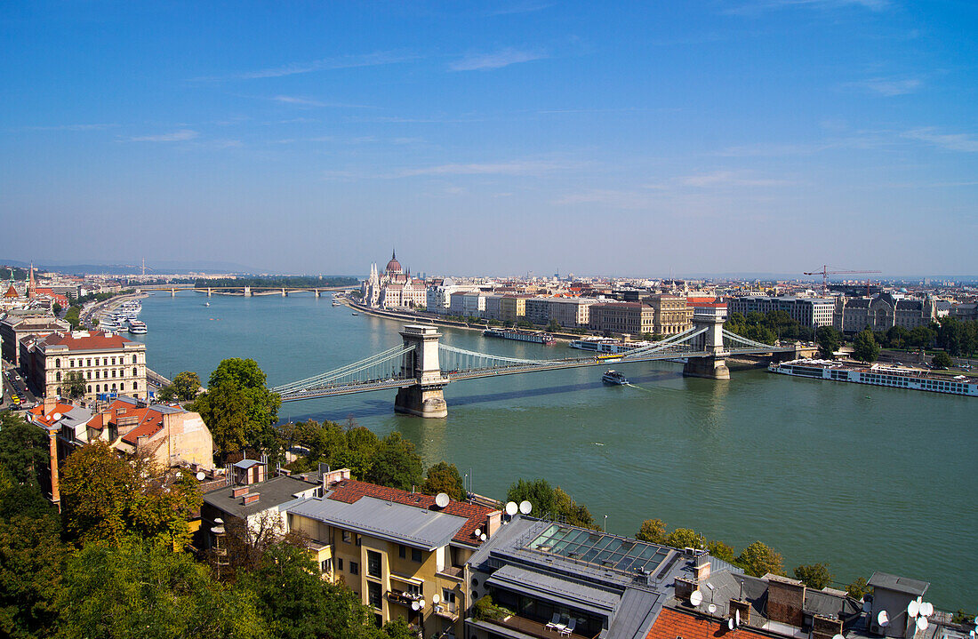 Szechenyi Chain Bridge in Budapest