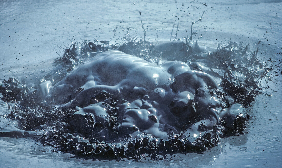 Bubbling hot liquid mud, Iceland