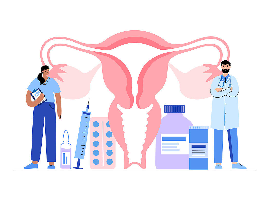 Fertility treatment, conceptual illustration