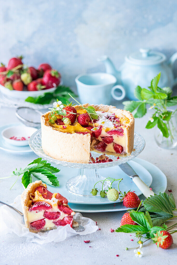 Erdbeer-Vanillecreme-Torte