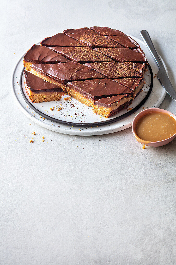 Millionärs-Shortbread mit Peanut Butter