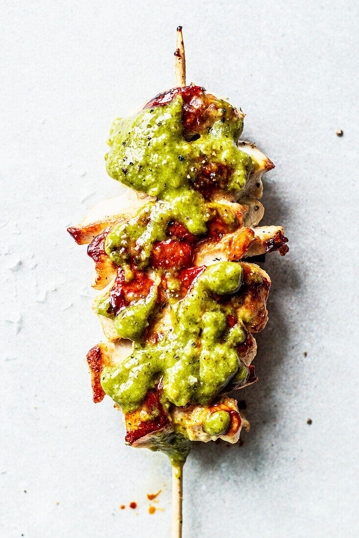 Chicken Pesto Skewer