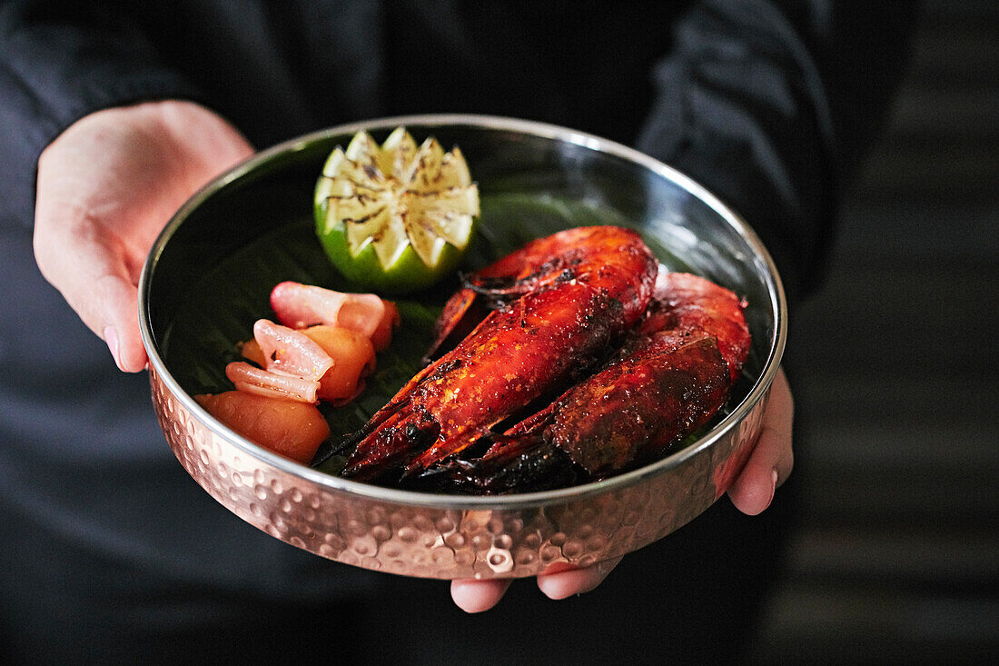 Carabinero prawns with pickled ginger