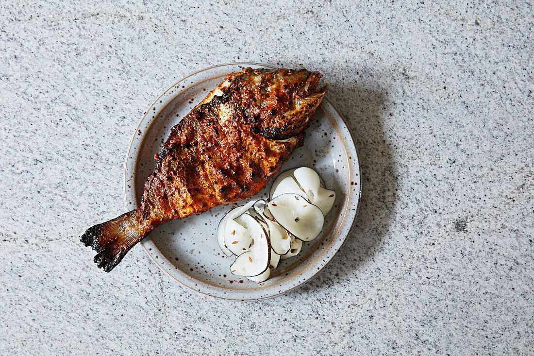 Indian spiced fried fish