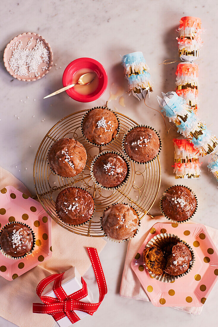 Weihnachtliche Fühstücksmuffins