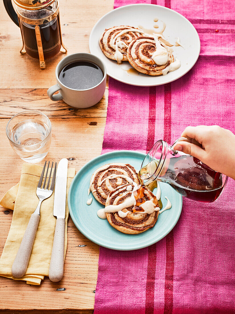 Spiralförmige Pancakes