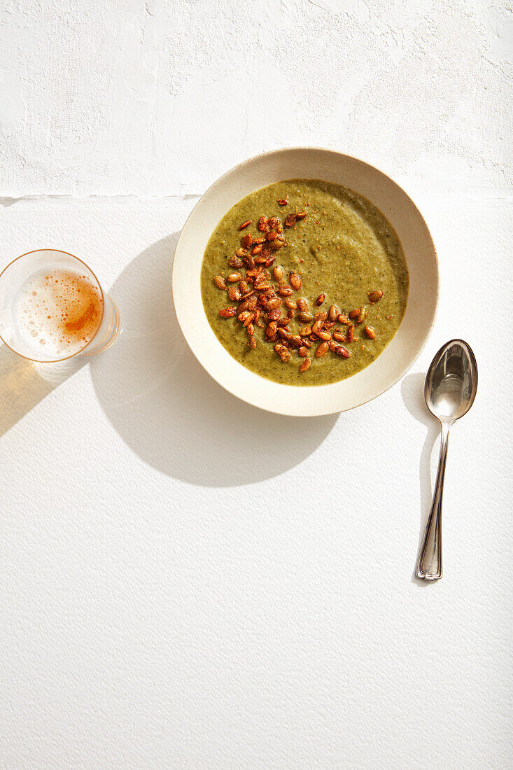 Homemade cauliflower soup