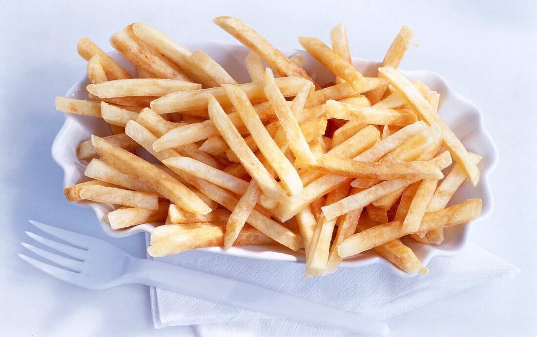 Bowl with french fries