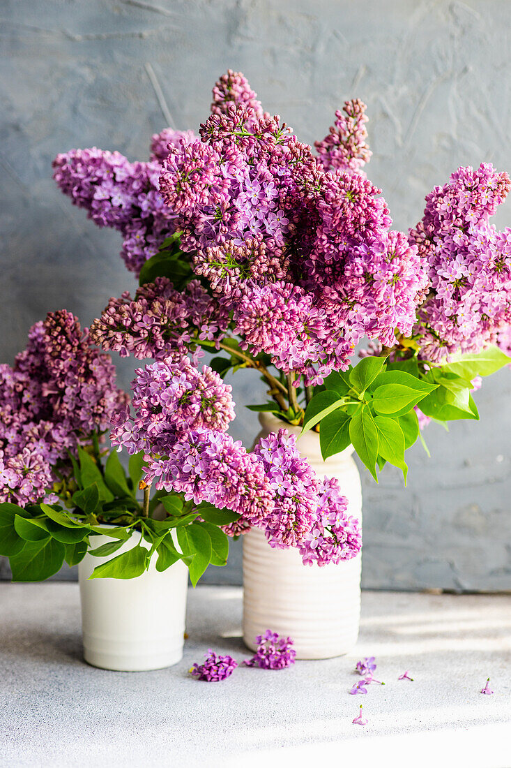 Lilac flower bouquet